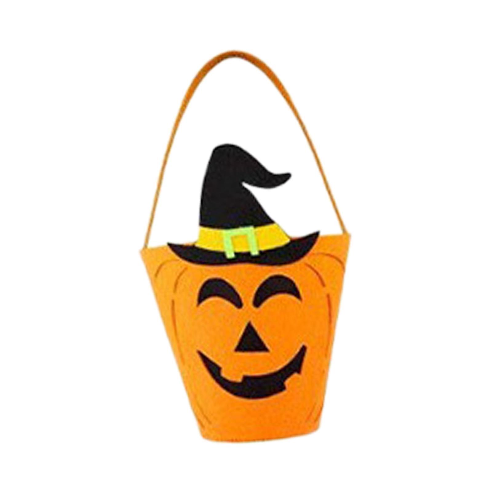 Halloween Tote Bucket Reusable Children Gift Bag Party Favors Halloween Bags