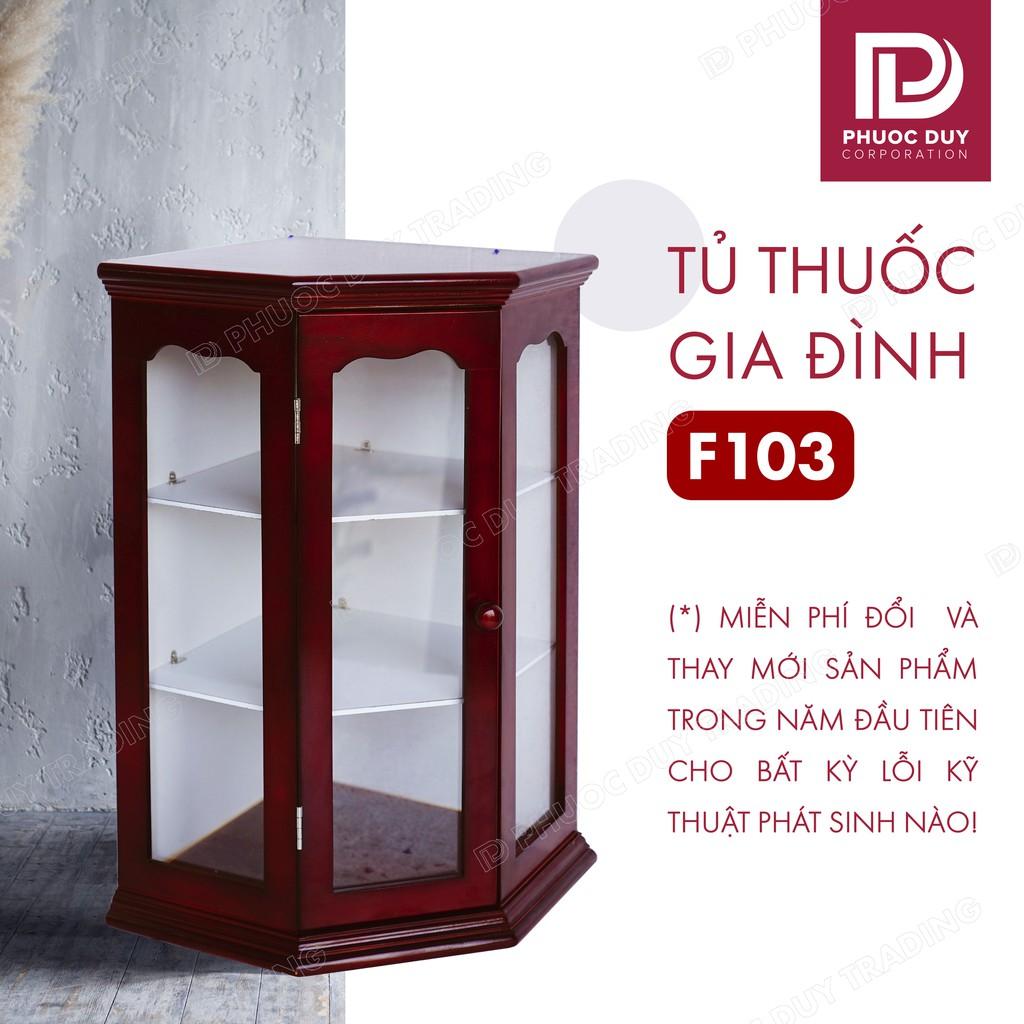 Tủ thuốc - Tủ y tế gia đình gỗ tự nhiên F103