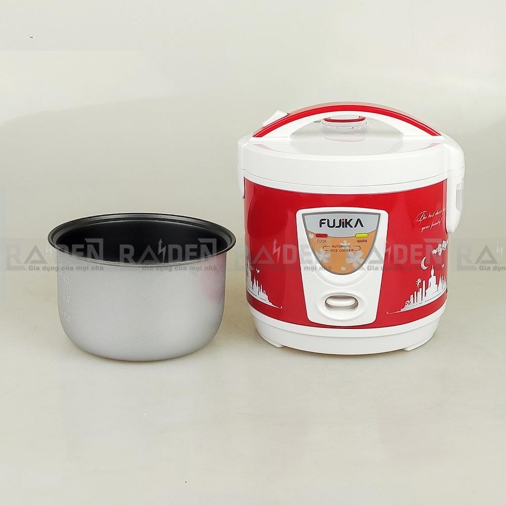 [Nhiều dung tích lựa chọn] Nồi cơm điện nắp gài Fujika 1-8 người ăn, lồng tráng men chống dính - Màu ngẫu nhiên-hàng chính hãng