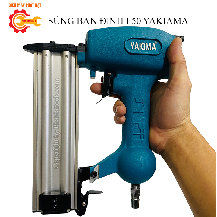 Súng Bắn Đinh Thẳng Dùng Hơi F50 YAKIMA-Đinh Dài Tối Đa 50mm