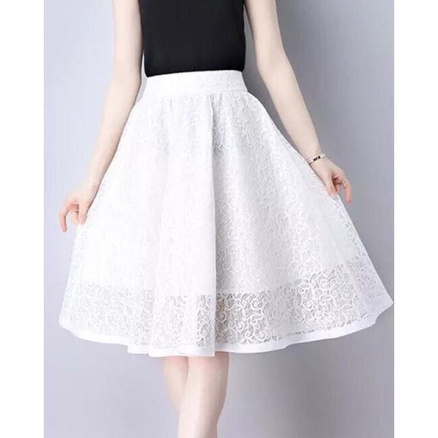 Chân Váy Xoè Ren Thời Trang Nữ