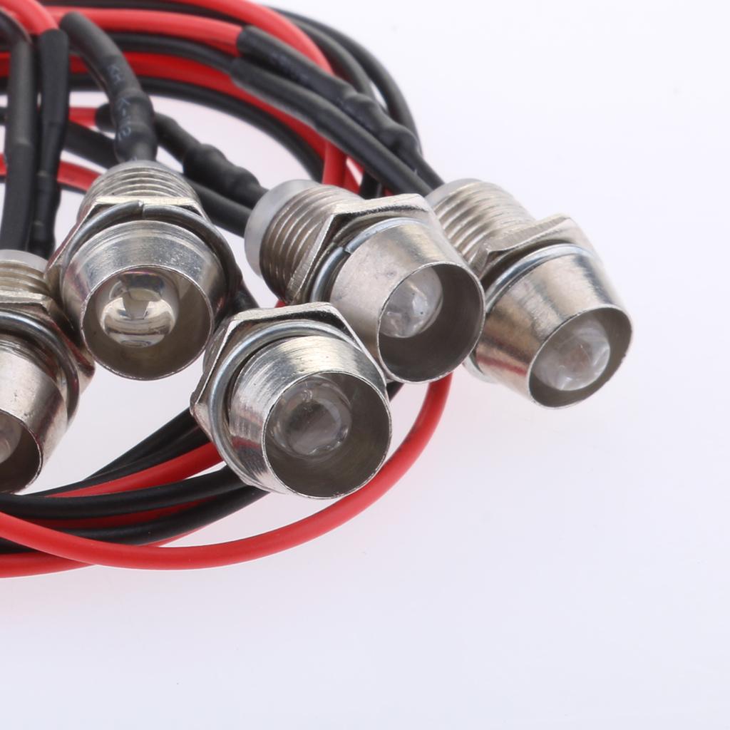 Pack of 5 LED 12V 1.8W Indicator Light Car Boat Dashboard Panel Bulbs Green