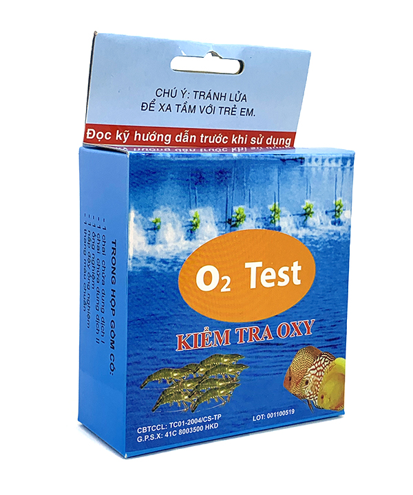 O2 Test Kit - Kiểm Tra Nhanh Hàm Lượng Oxy Có Trong Nước Bể Cá Cảnh, Thuỷ Sinh