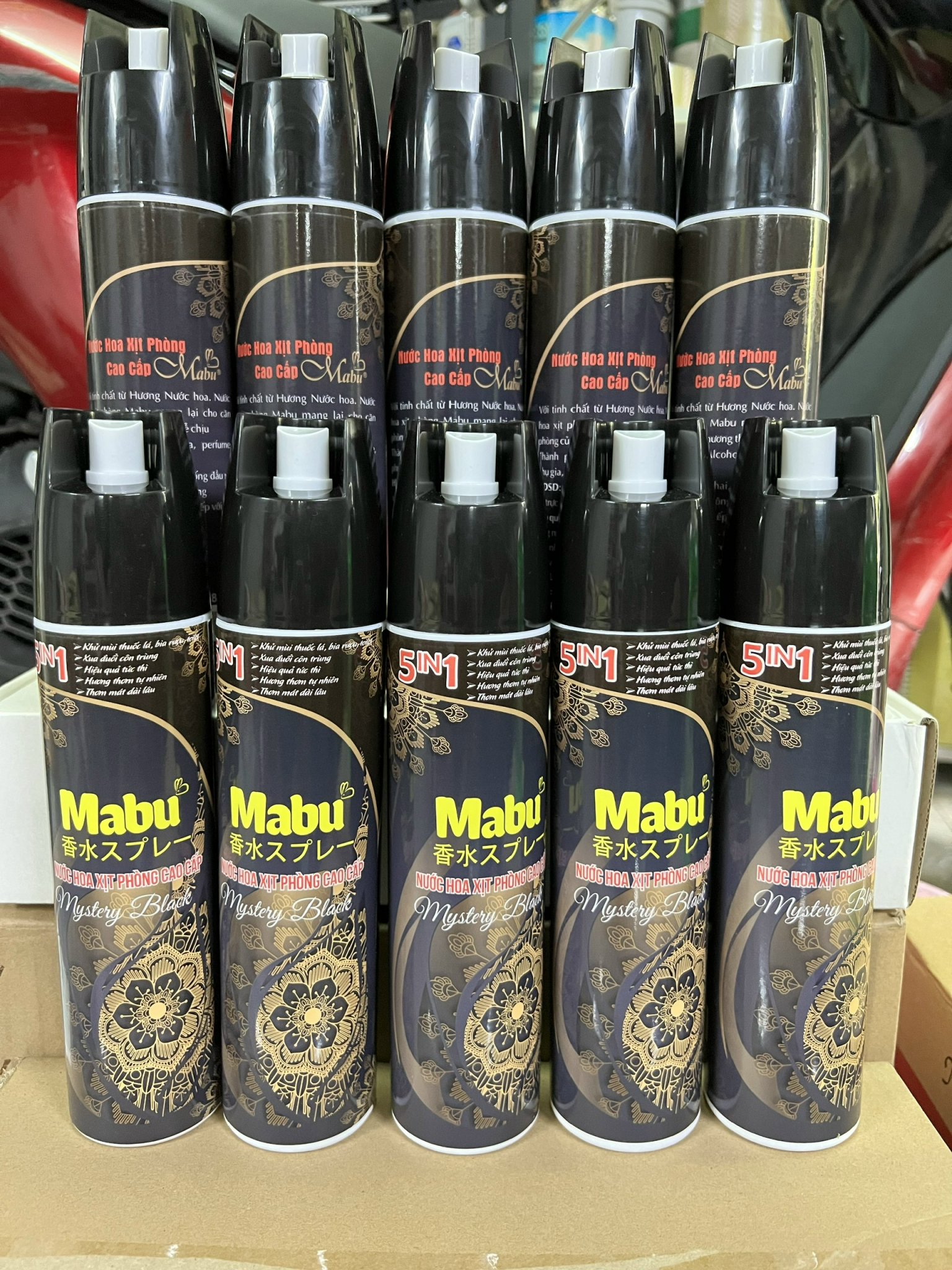 Nước hoa xịt phòng Mabu giá sỉ (combo 10 chai) hương nước hoa