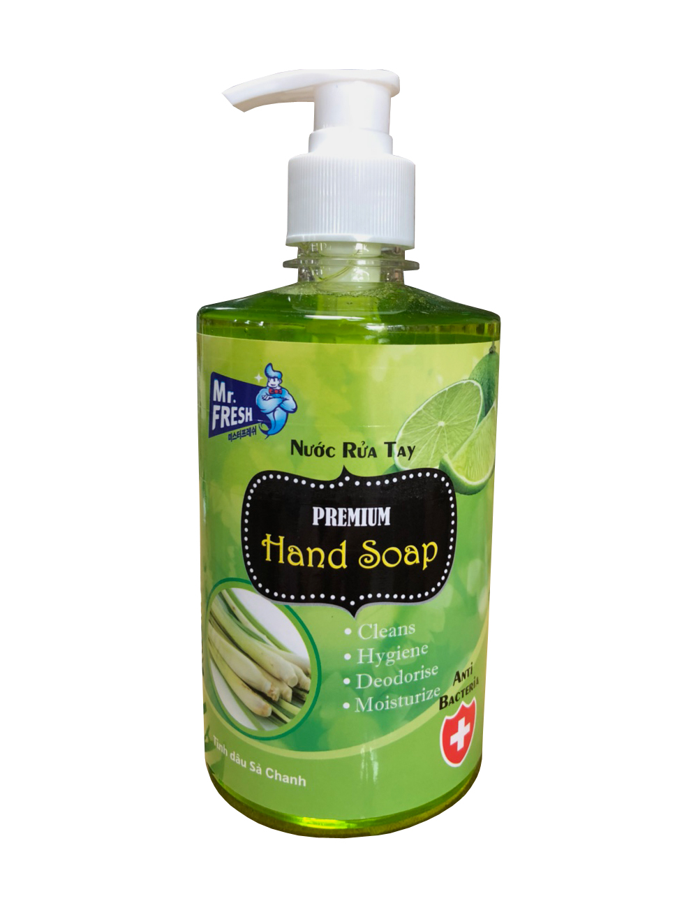 Combo 2 chai nước rửa tay Hand Soap 500ml Hương Xả Chanh