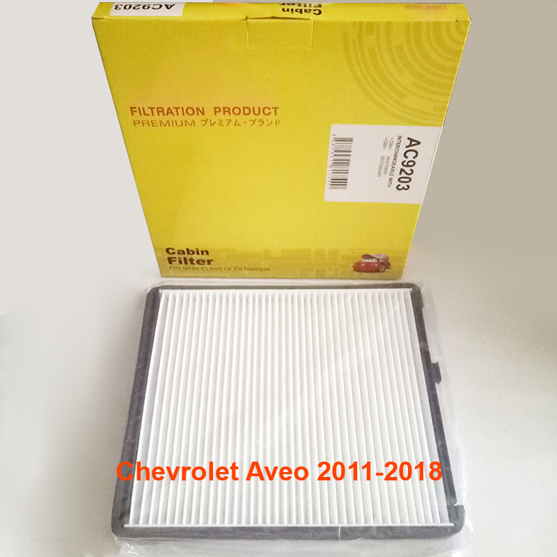 Lọc gió điều hòa cho xe Chevrolet Aveo 2011, 2012, 2013, 2014, 2015, 2016, 2017, 2018 96539649 mã AC9203-1