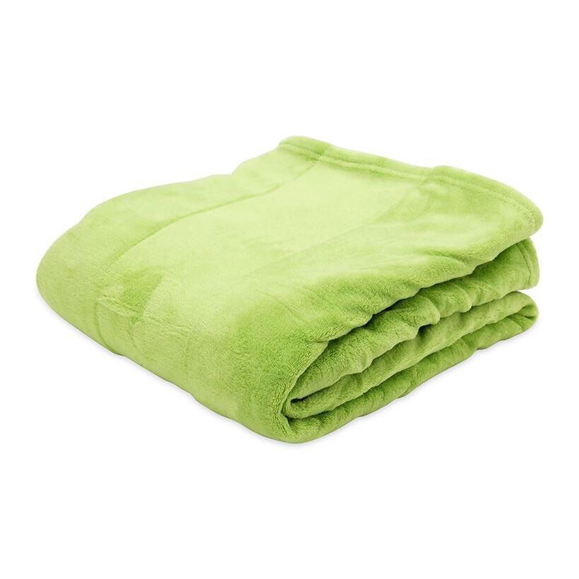 Mền tuyết NIN House - Greenery (2 size) 1m3x2m, 1m6x2m 100% Microfiber, chăn hè cao cấp mát lạnh, chăn lông tuyết nhung kiểu dáng Hàn Quốc