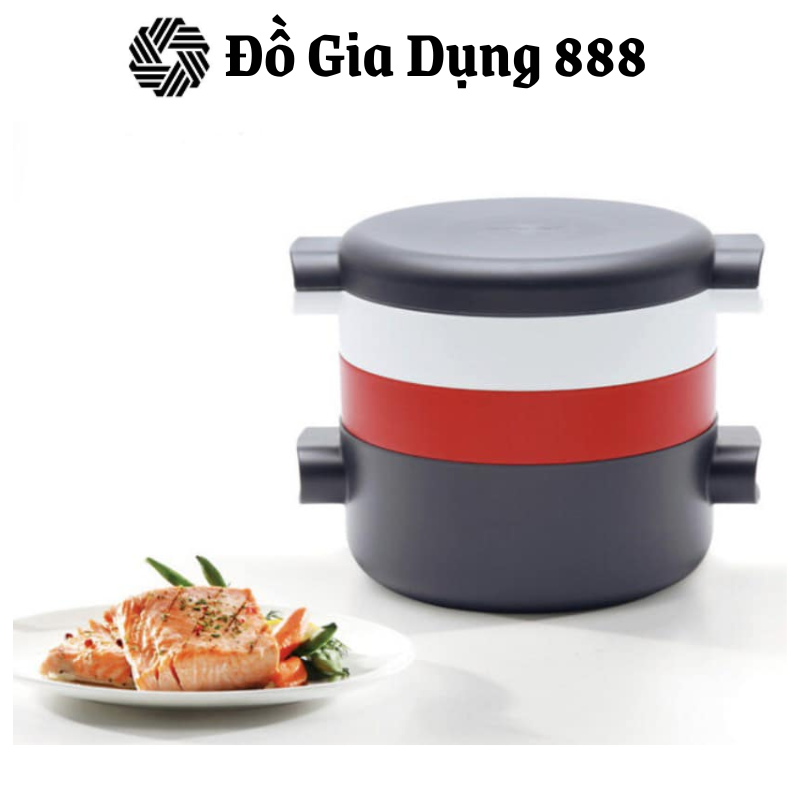 Nồi Đa Năng 4 Tầng MULTI ROICHEN, Dùng An Toàn Trong Lò Vi Sóng, Nhập Hàn