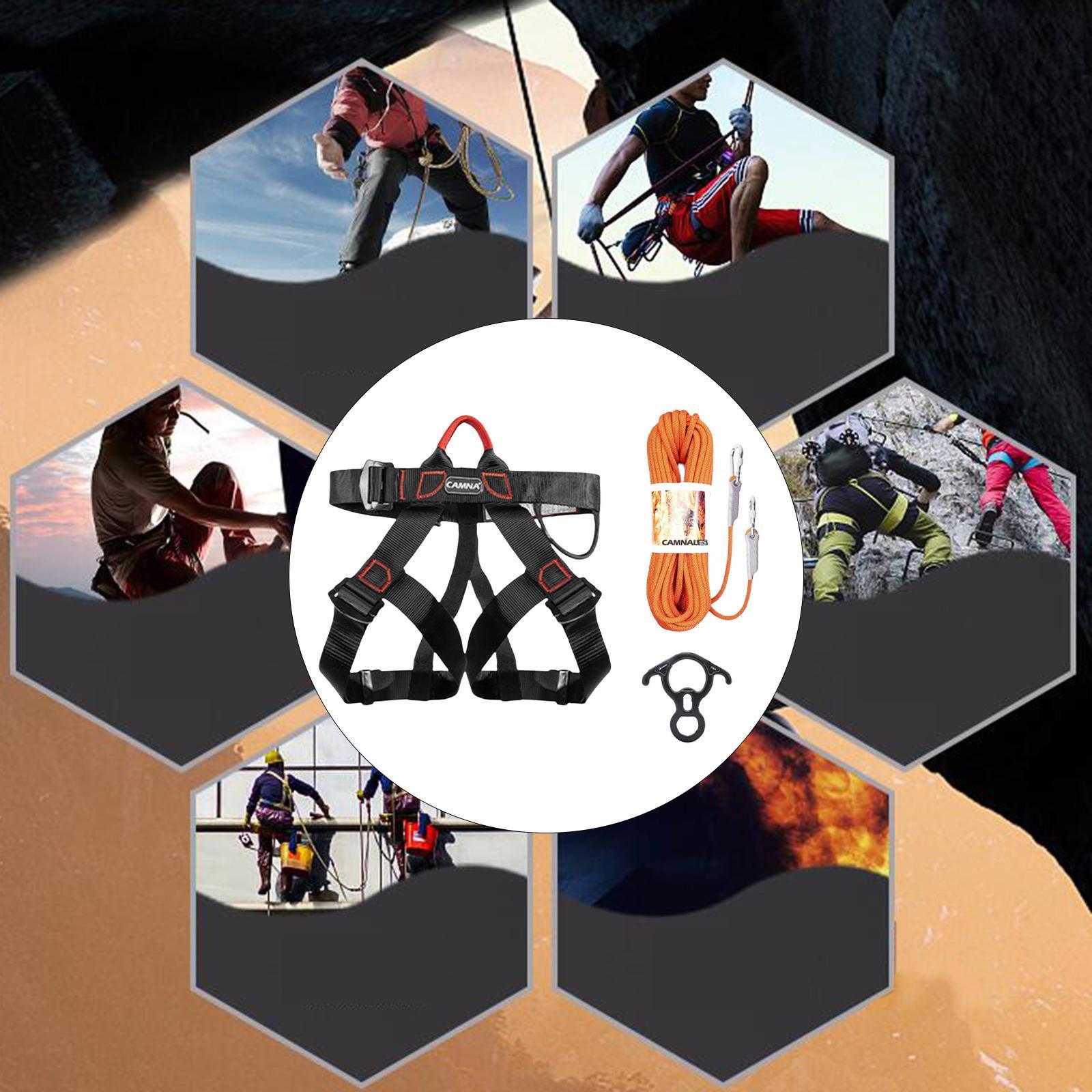 Climbing Harness  Belt Tree Climbing Rappelling Equip Blue