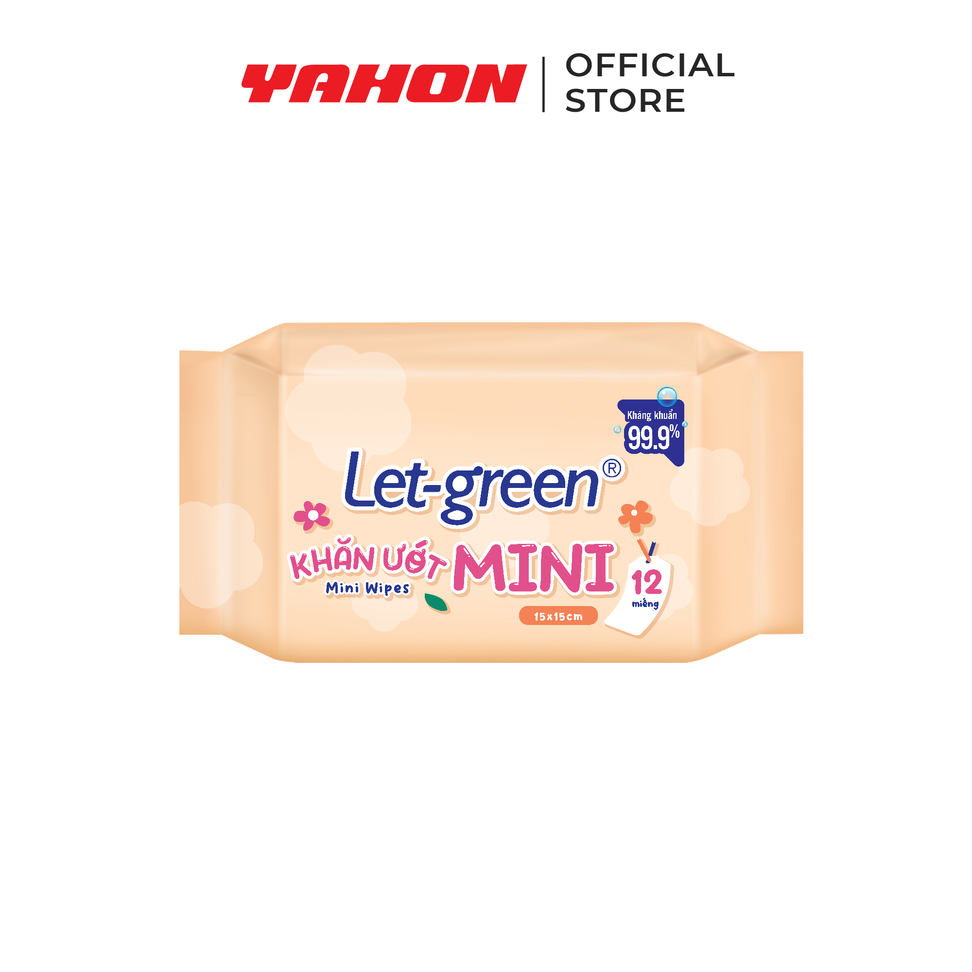 Combo 3 lốc khăn ướt bỏ túi Mini Let-green, 12 miếng/gói, 6 gói/lốc