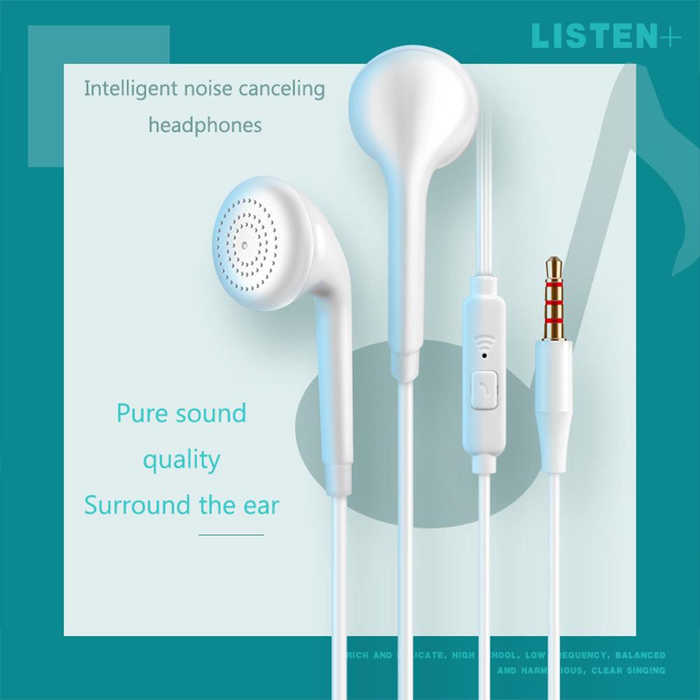 3.5mm Waterproof Wired Earphones With Microphone Volume Control Music Gaming In-ear Sport Headset Earbuds