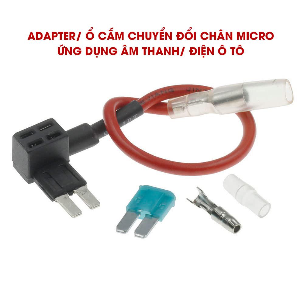 Dây cầu chì cắm thêm xe ô tô Vinfast Lấy điện ACC, REM điện camera hành trình, loa sub, dsp