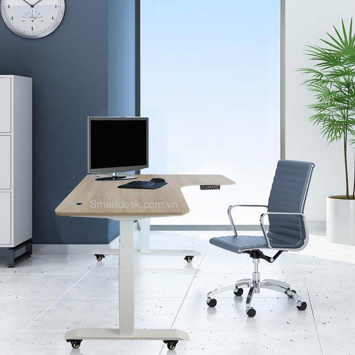 Bàn thông minh - Nâu - 70x1m70 - Nâng hạ độ cao tự động - Smartdesk