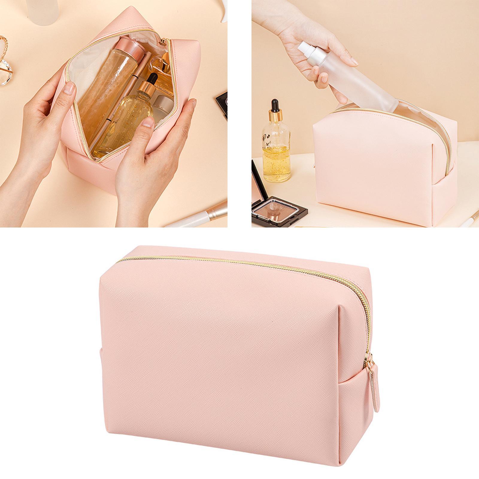 Makeup Bag PU Leather Washable Water Resistant  for