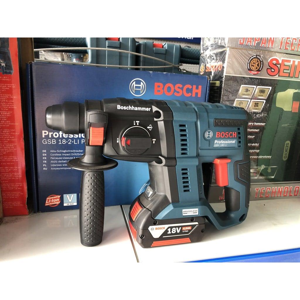 THÂN MÁY KHOAN BÊ TÔNG DÙNG PIN 18V 2J BOSCH GBH 180-LI BL - HÀNG CHÍNH HÃNG