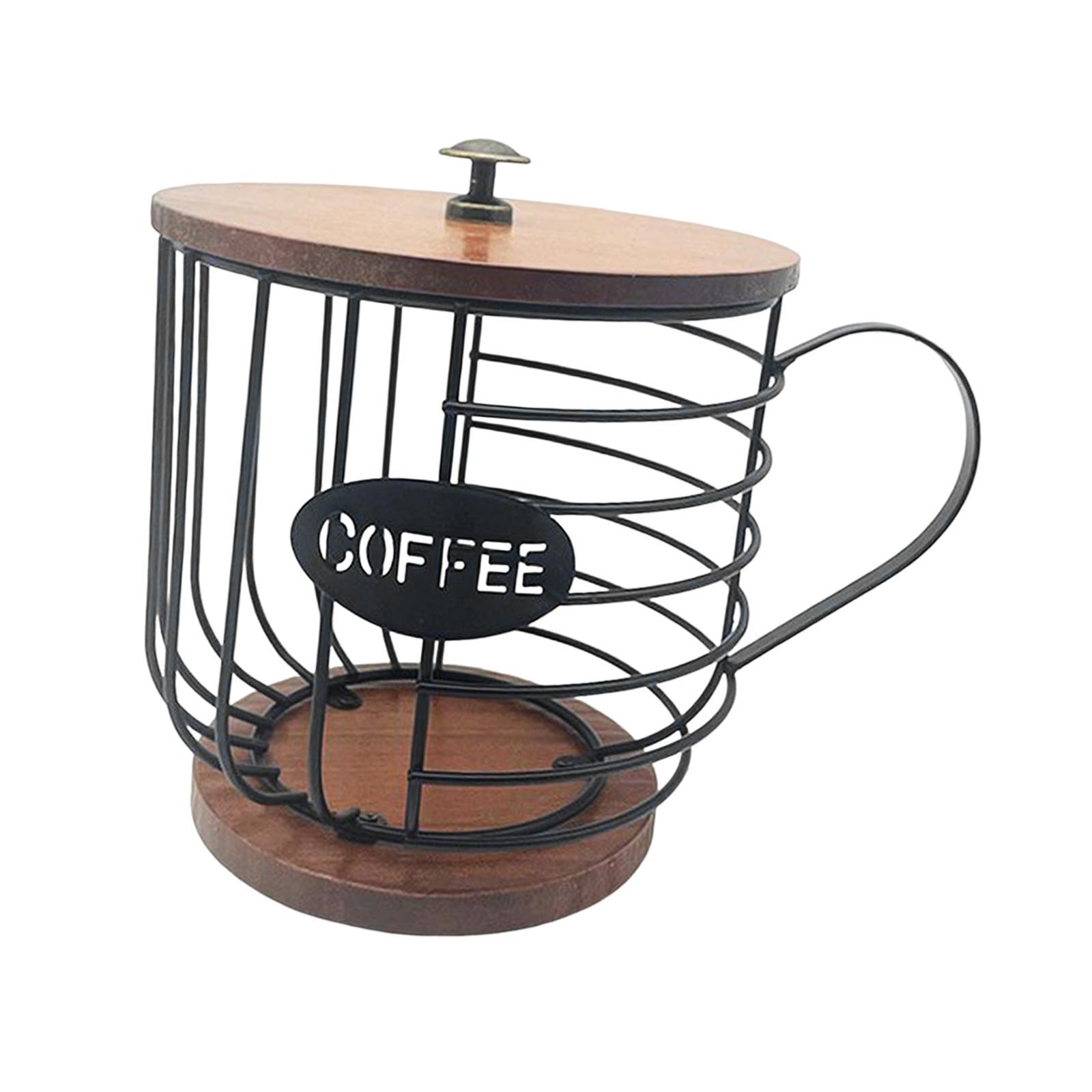 Coffee Pod Holder Organizer Cup Coffee Capsule Storage Basket for Family