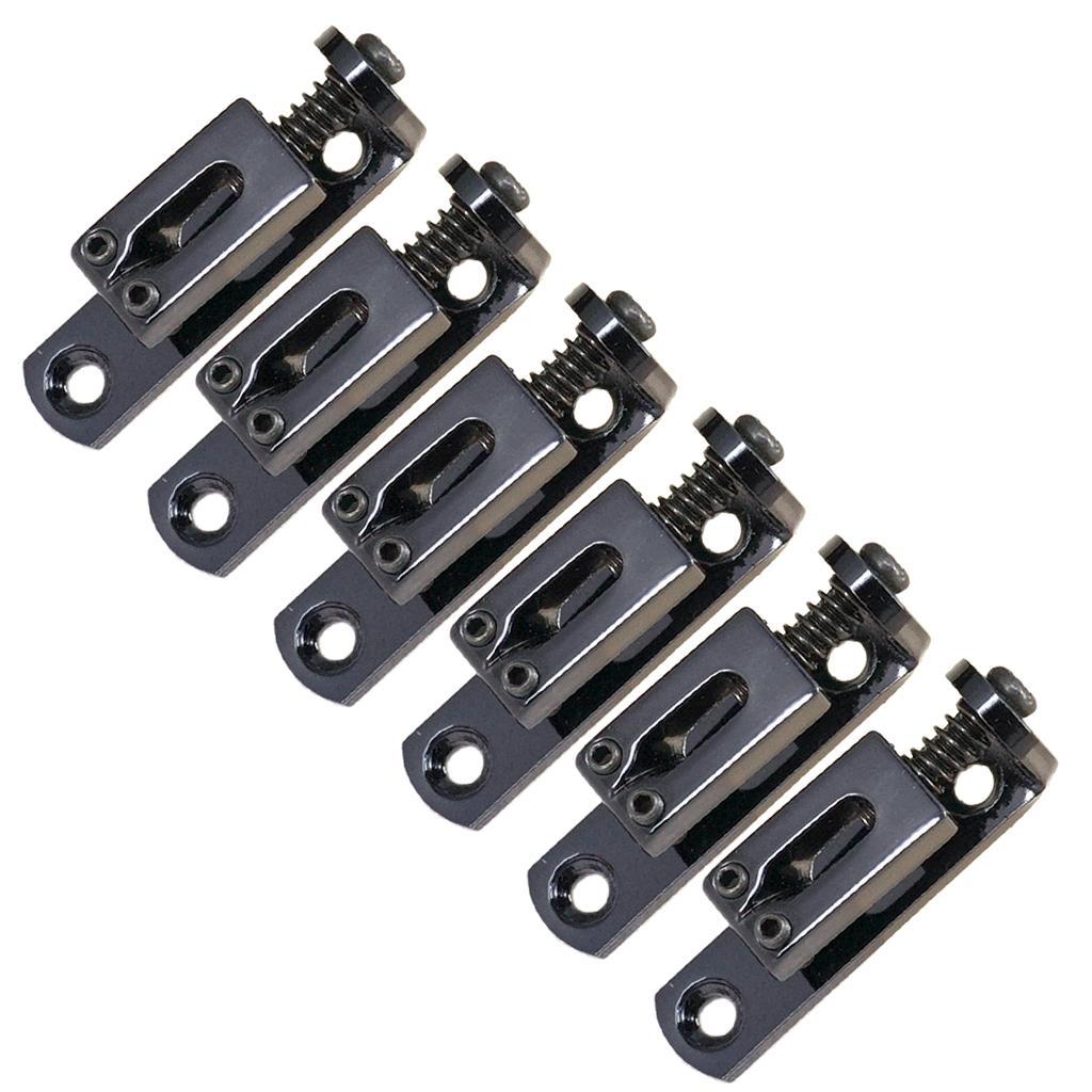 Metal Guitar Bridge Saddles with Wrench Screws for Electric Guitar