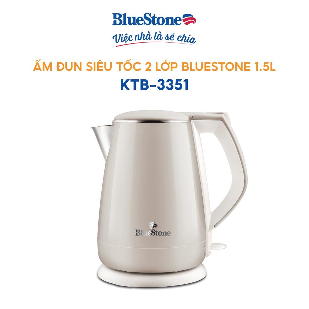 Ấm Đun Siêu Tốc BlueStone KTB-3351 , 1.5 lít - 1800W , Bảo Hành Điện Tử 2 Năm, Hàng chính hãng