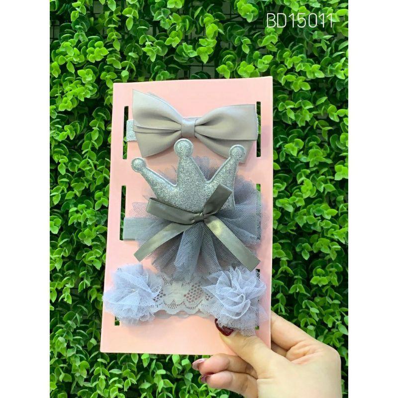 Set 3 băng đô, Turban dễ thương phong cách Hàn Quốc cho bé
