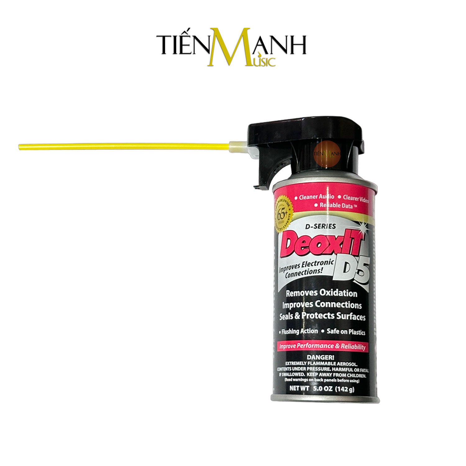 Chai Xịt Vệ Sinh, Khử Oxit Đầu Cắm Cáp Hosa CAIG DeoxIT D5S6 5% Spray Contact Cleaner D5S-6, D5 Hàng Chính Hãng