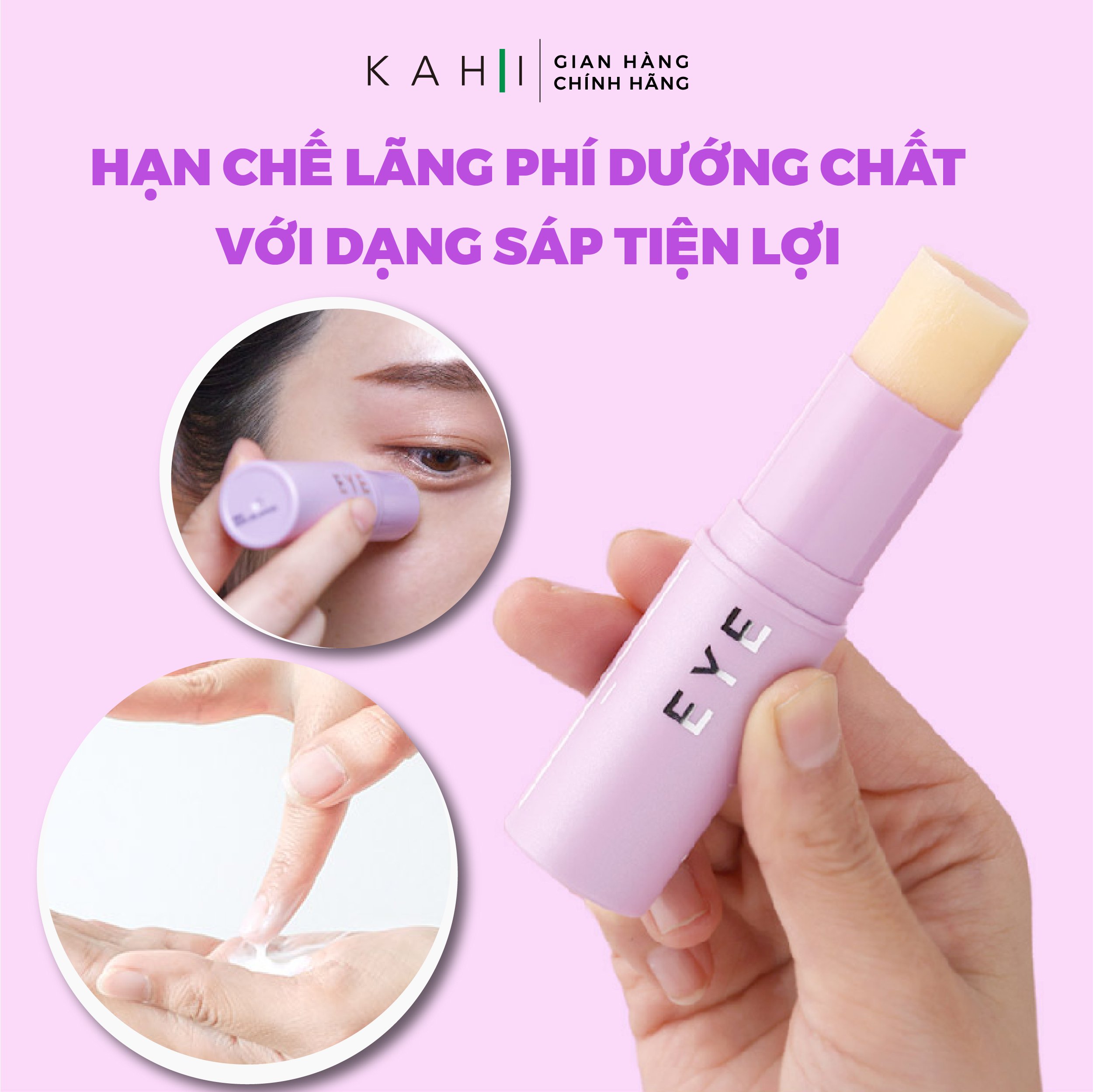 Sáp Dưỡng Ẩm Kahi Eye Balm - Cải Thiện Quầng Thâm Mắt 9g