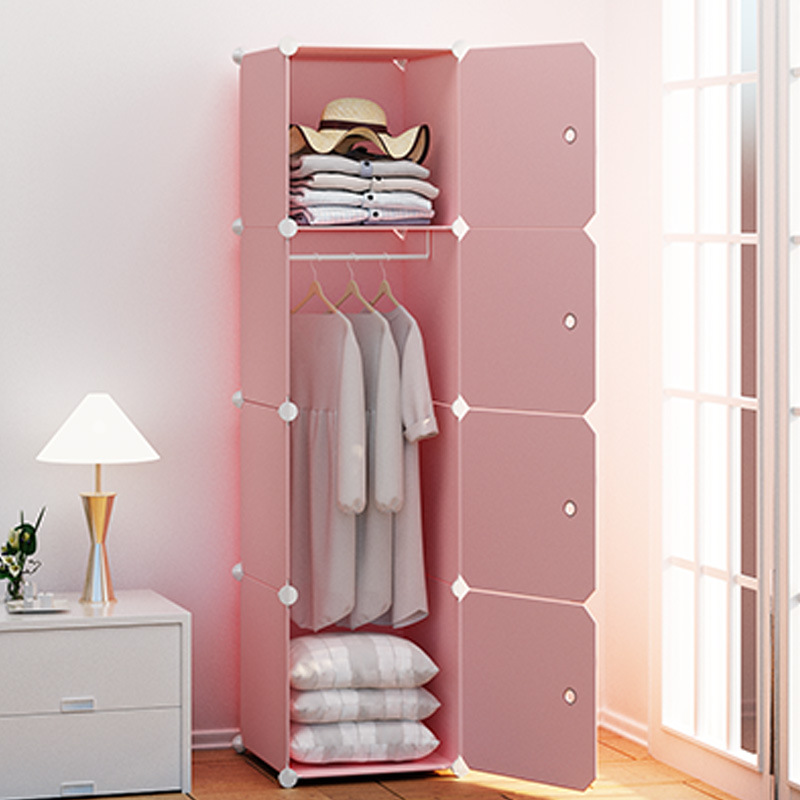 Tủ nhựa lắp ghép full hồng đa dạng kích thước