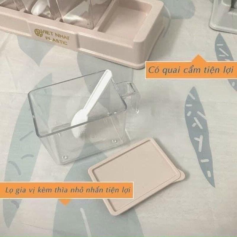BỘ 4 LỌ ĐỰNG GIA VỊ VIỆT NHẬT LOẠI LỚN