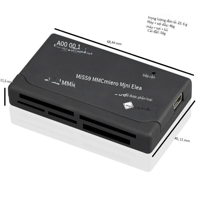 Đảm bảo chất lượng Đầu đọc thẻ USB2.0 hộp mật khẩu thẻ nhớ điện thoại di động tất cả trong một Đầu đọc thẻ tốc độ cao 6 trong một TF/CF