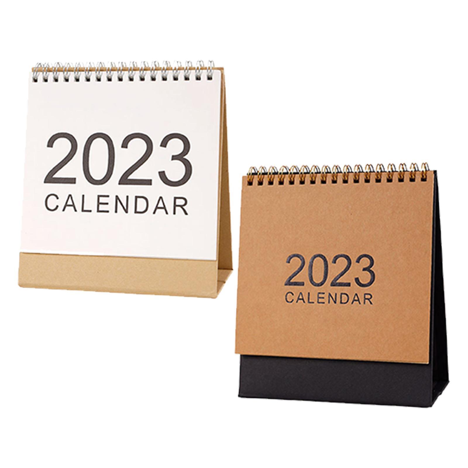 2Pcs Daily Flip Calendar Yearly Calendar Planner Desktop for desktop
