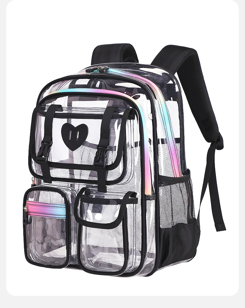 Ba lô trong suốt Ba lô PVC chống thấm nước dành cho cả nam và nữ-HS1324