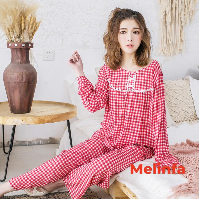 Bộ đồ ngủ nữ, set đồ nữ mặc nhà áo dài tay quần dài chất vải cotton lụa tự nhiên nhiều màu mã BD0189