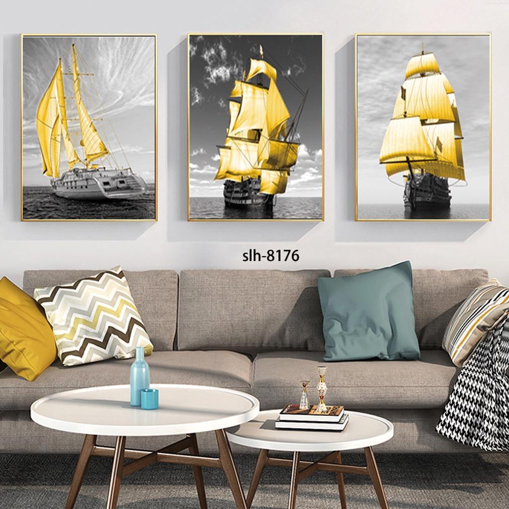 Tranh Treo Tường Trang Trí - Tranh Canvas Cánh Buồm Trên Biển