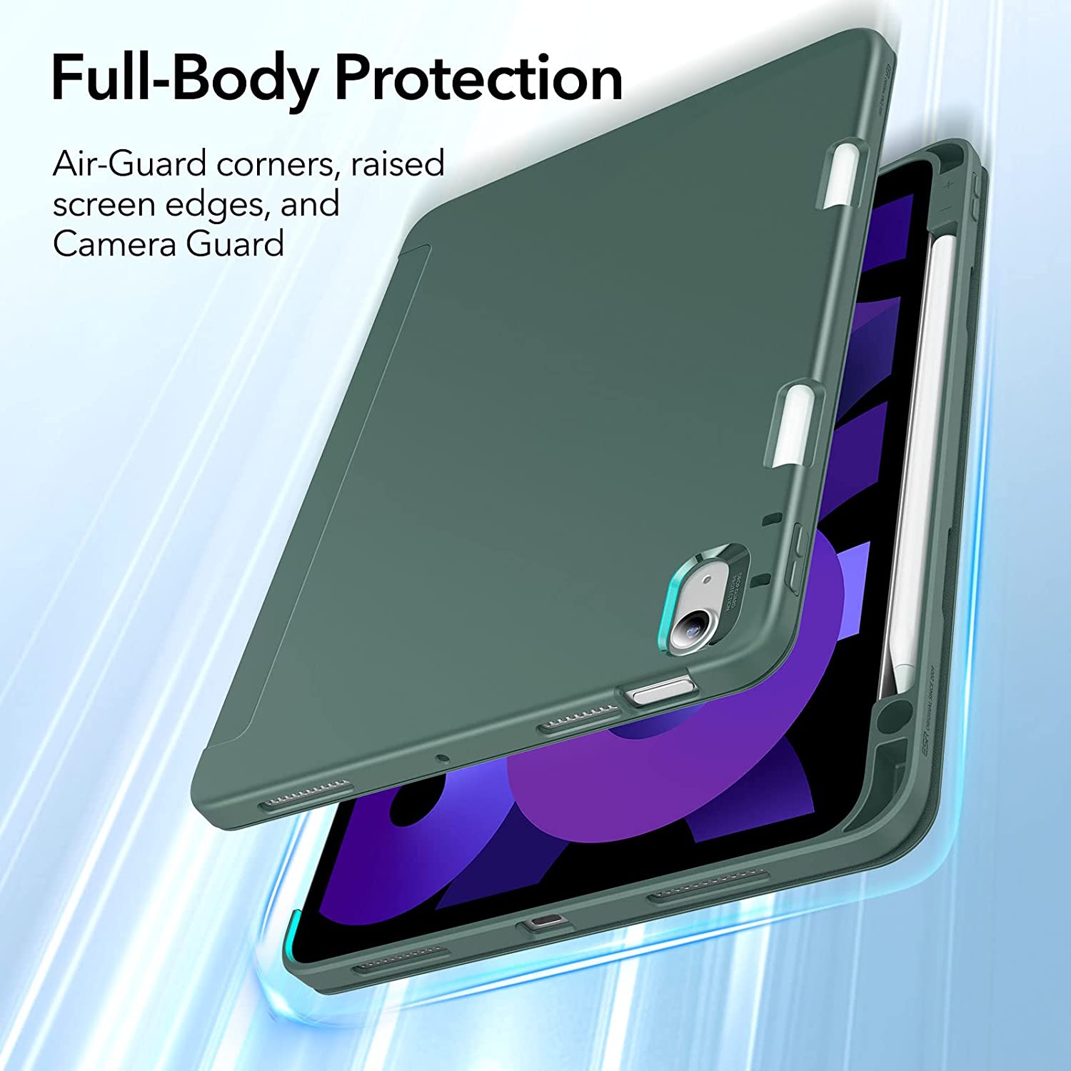 Bao da dành cho iPad Air 5 2022 10.9 Inch ESR Rebound Pencil Case - Hàng Chính Hãng