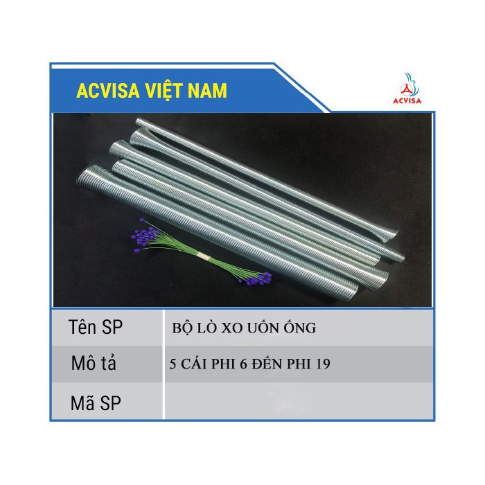 Lò Xo Uốn Ống Đồng Phi 19, 16,12,10, 6