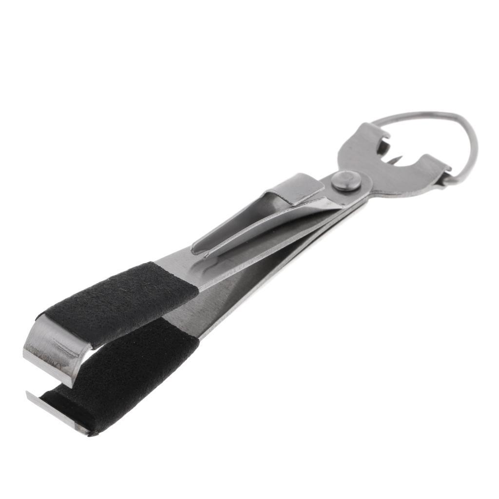 2pcs 4 in 1 Fly Fishing Line Nipper/Hook Sharpener/Jig Eye Cleaner/Knot Tyer