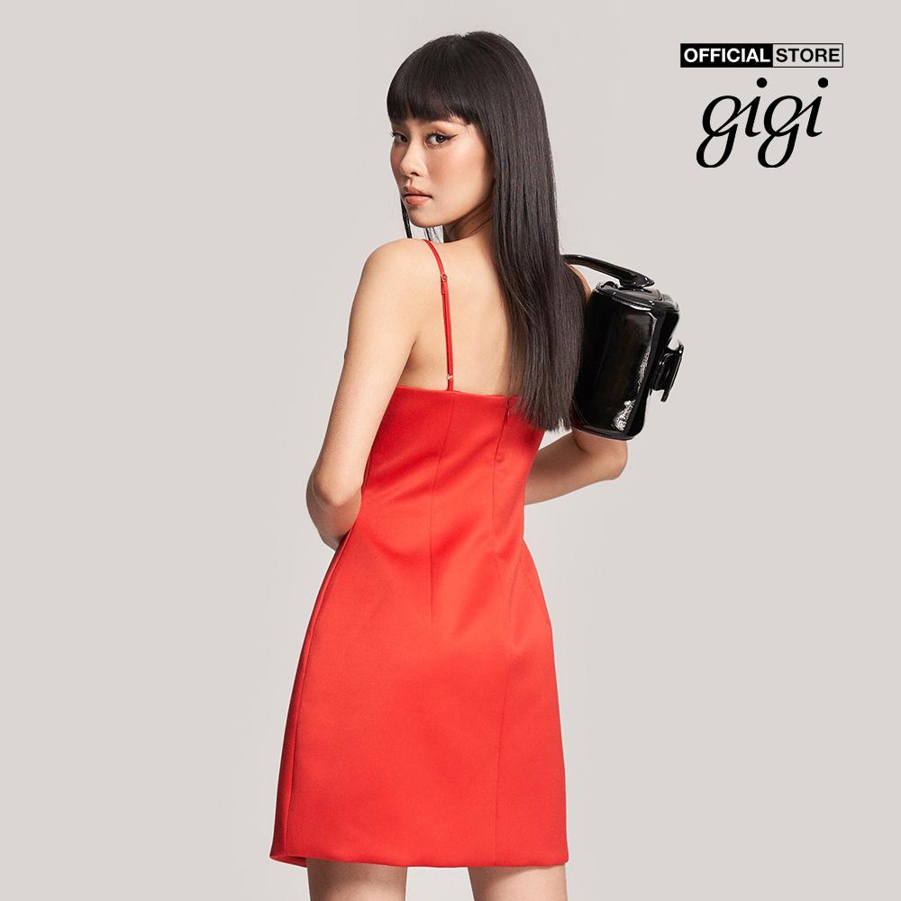 GIGI - Đầm mini hai dây hở lưng nữ tính G2101D222156