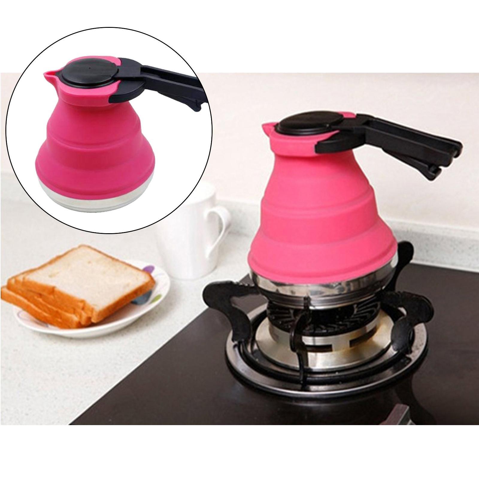 Collapsible Kettle Folded Portable Travel Camping Kettle Silicone