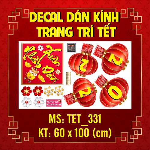 DECAL TRANG TRÍ TẾT NGUYÊN ĐÁN 2022 COMBO SỐ 22
