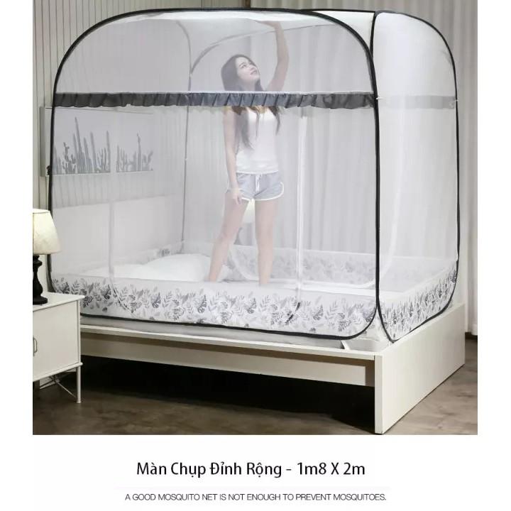 Màn Chụp Tự Bung ĐỈNH VUÔNG Mùng Chụp Cao Cấp - Hàng Đầu Việt Nam