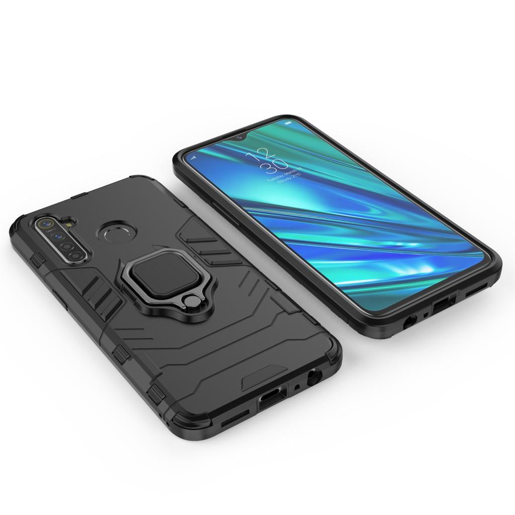 Ốp lưng cho Realme 5 Pro Q iron man chống sốc kèm nhẫn xoay chống xem video bảo vệ camera