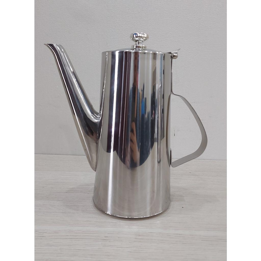 Bình inox,ấm inox 304 có vòi rót, đựng trà cafe