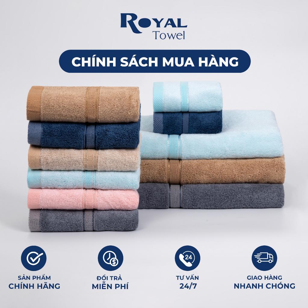 Khăn Tắm Khăn Gội Đầu Khăn Lau Mặt Sợi Tre ROYAL TOWEL Cao Cấp Xuất Nhật, Thấm Hút Không Ra Màu
