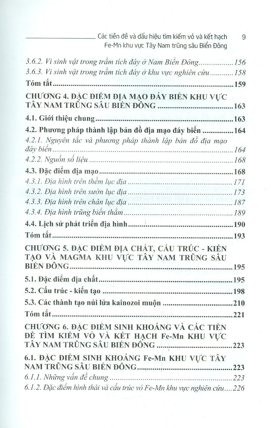 Các Tiền Đề Và Dấu Hiệu Tìm Kiếm Vỏ Và Kết Hạch Fe-Mn Khu Vực Tây Nam Trũng Sâu Biển Đông (Bộ Sách Chuyên Khảo Biển Và Công Nghệ Biển) (Bìa Cứng)