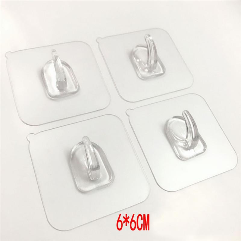 Móc Treo Đồ Dán Tường Bằng Nhựa Trong Suốt