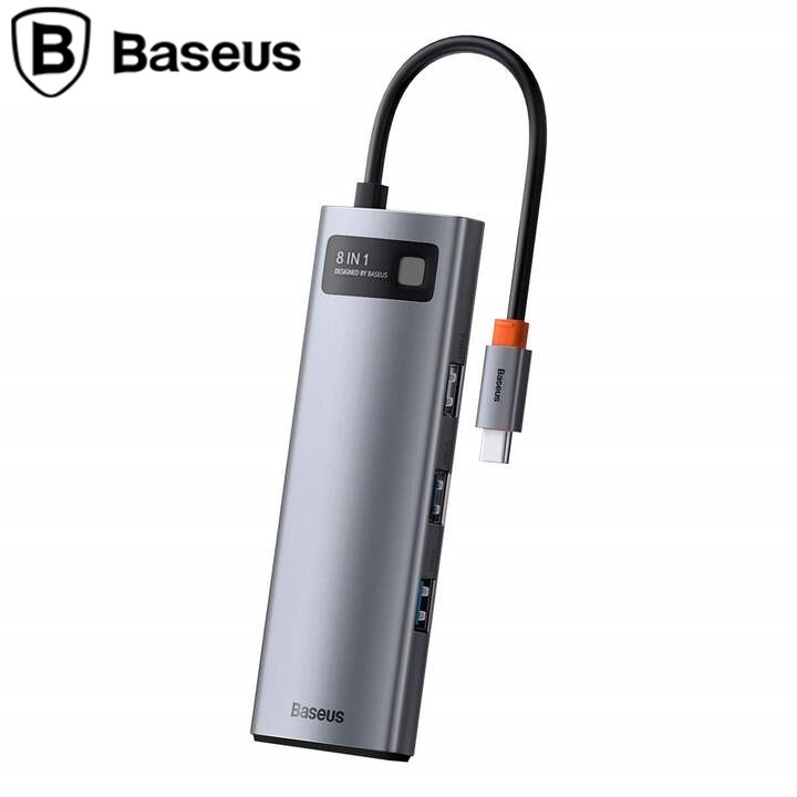 Hub chuyển đổi đa năng 8 trong 1 Baseus CAHUB-CV0G - HÀNG CHÍNH HÃNG