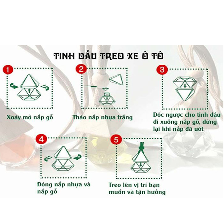 Tinh Dầu Thơm Treo Xe Ô Tô 6 Mùi Hương Khác Nhau, Dạng Lọ 7ml Khuếch Tán Tinh Dầu Treo Cho Xe Ô Tô, Treo Phòng, Treo Tủ Quần Áo Vàng Chanh, Đỏ Nhài, Tím Oải Hương, Xanh Đại Dương, Xanh Lá Nước Hoa Nam, Hồng Hương Mộc