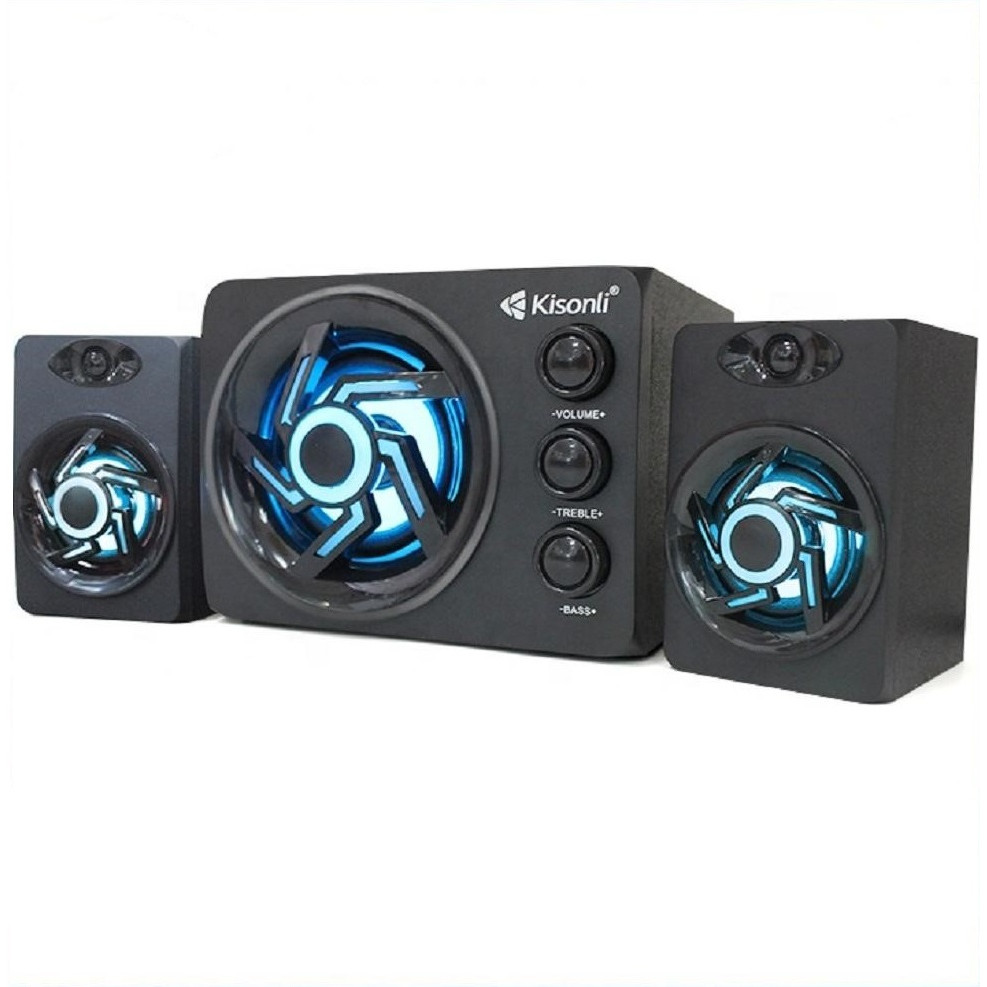 Loa Vi Tính Bluetooth Mini Kisonli TM8000A- Đèn Led RGB - Hàng Chính Hãng
