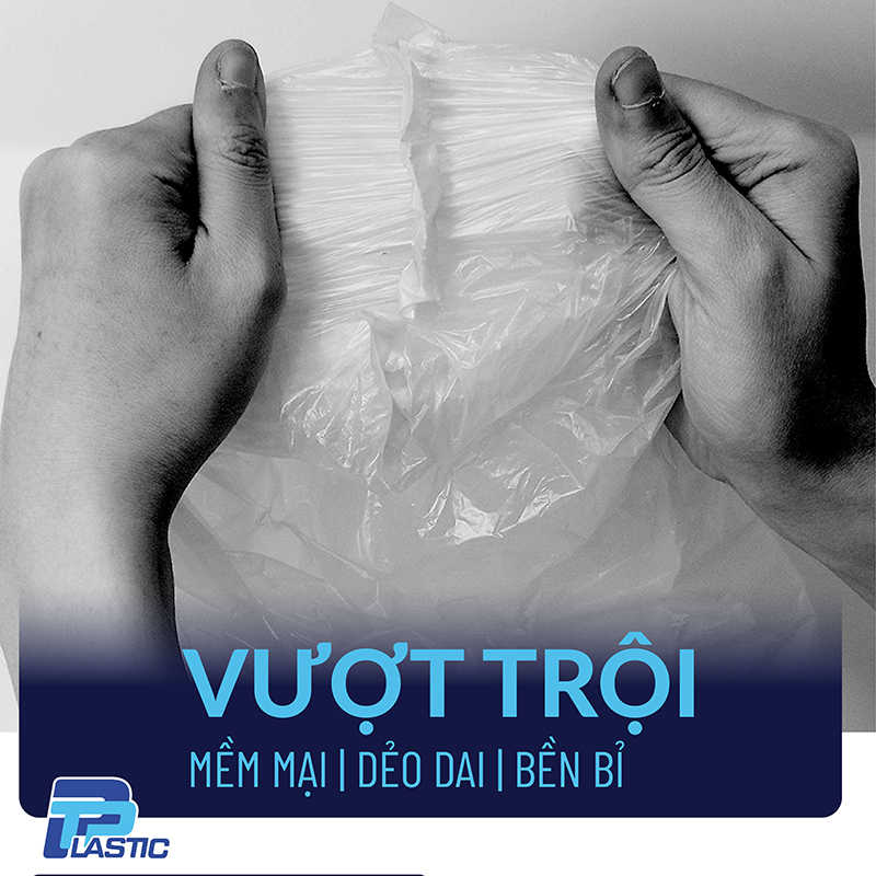 Túi Rác Tự Huỷ Sinh Học TPP, Đáy Sao Có Quai, Nhựa HDPE, 20 Cái/Cuộn x 4, Size L