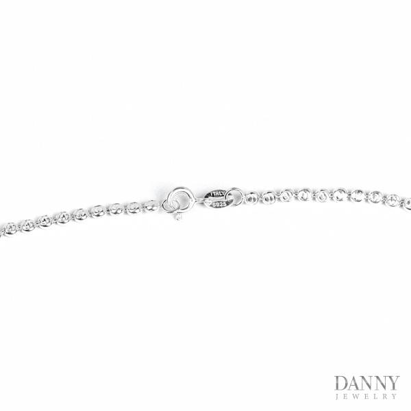 Dây Chuyền Nữ Danny Jewelry Bạc 925 Xi Bạch Kim