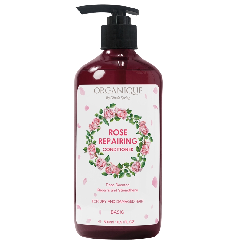 Dầu Xả Organique Dưỡng Tóc Hoa Hồng Rose Repairing Conditioner (500ml) -  Tặng Kèm Mút Rửa Mặt